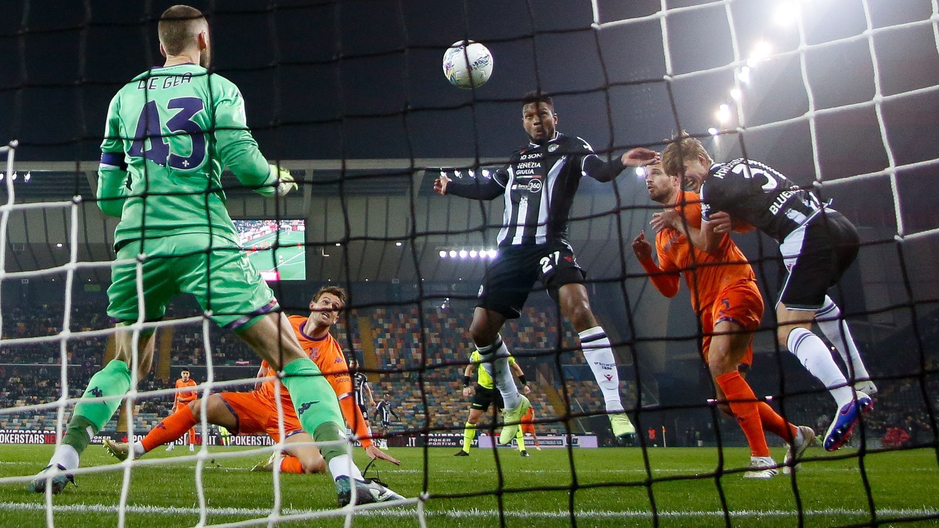 Udinese-Fiorentina 3-0: il tabellino