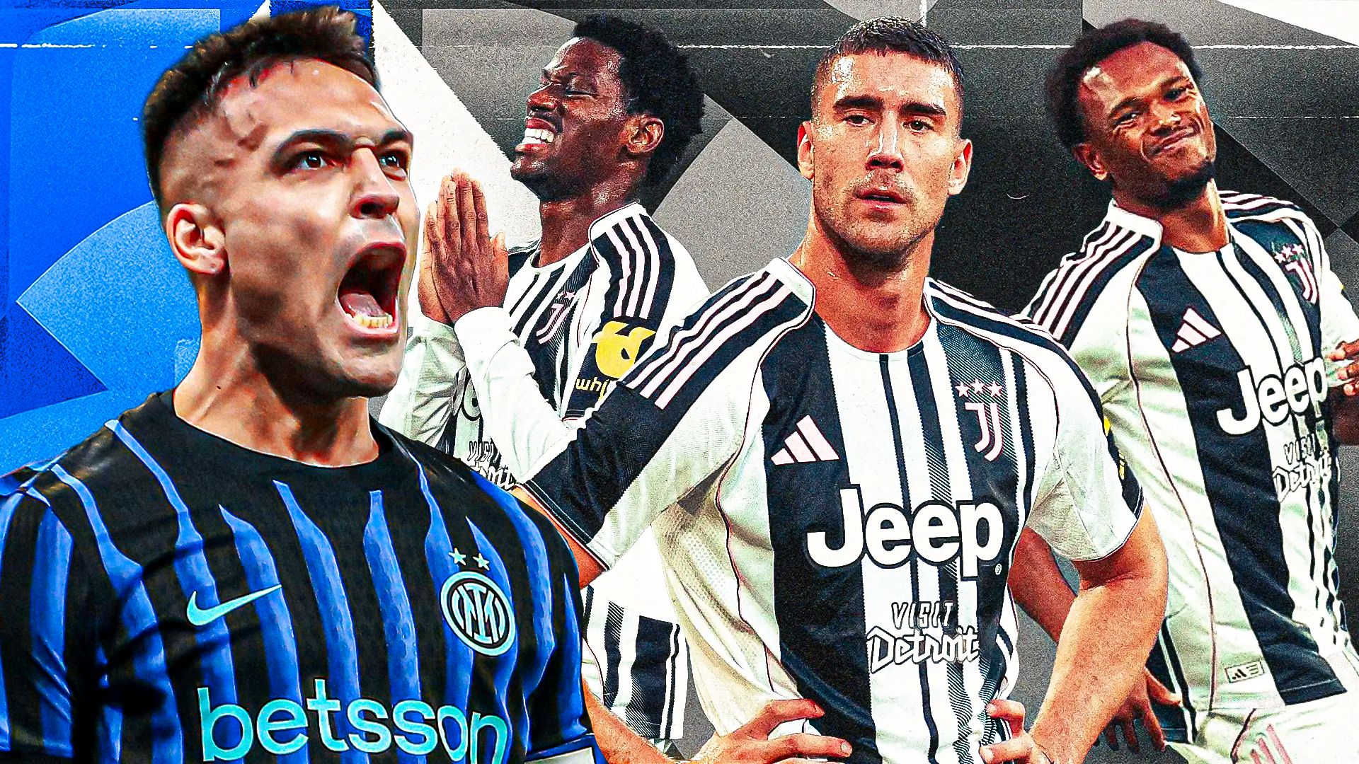 Inter e Juventus agli antipodi: Lautaro Martinez ha segnato più di David, Openda e Vlahovic messi assieme