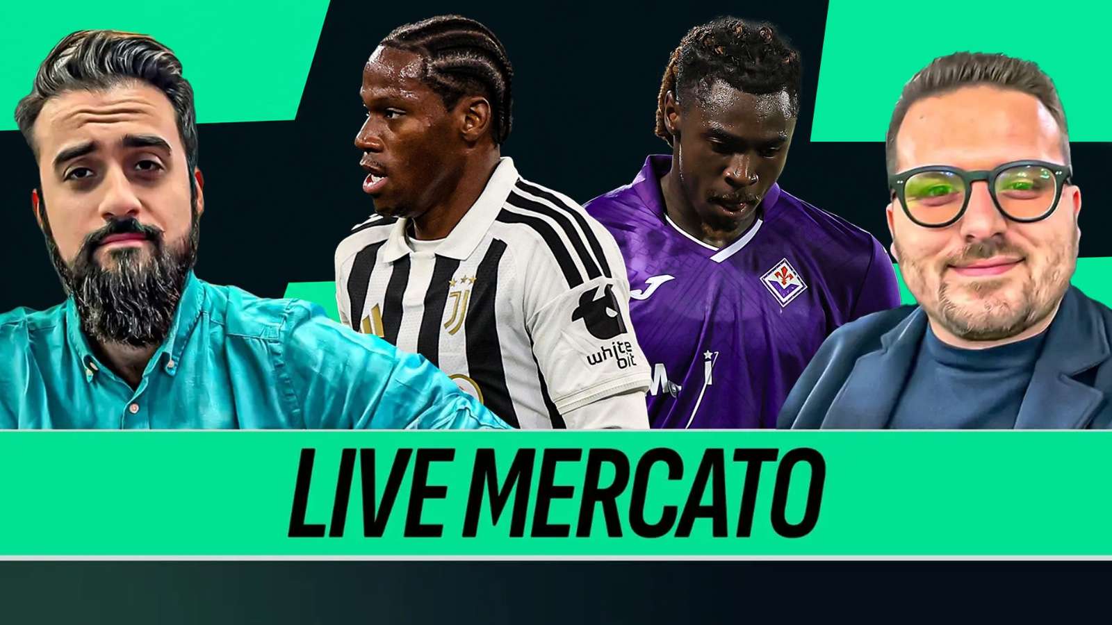 Milan, altri affari con Mendes? Leao, il caso Kean, David, Roma-Juve per Kessié: Calciomercato LIVE 17.30 su YouTube