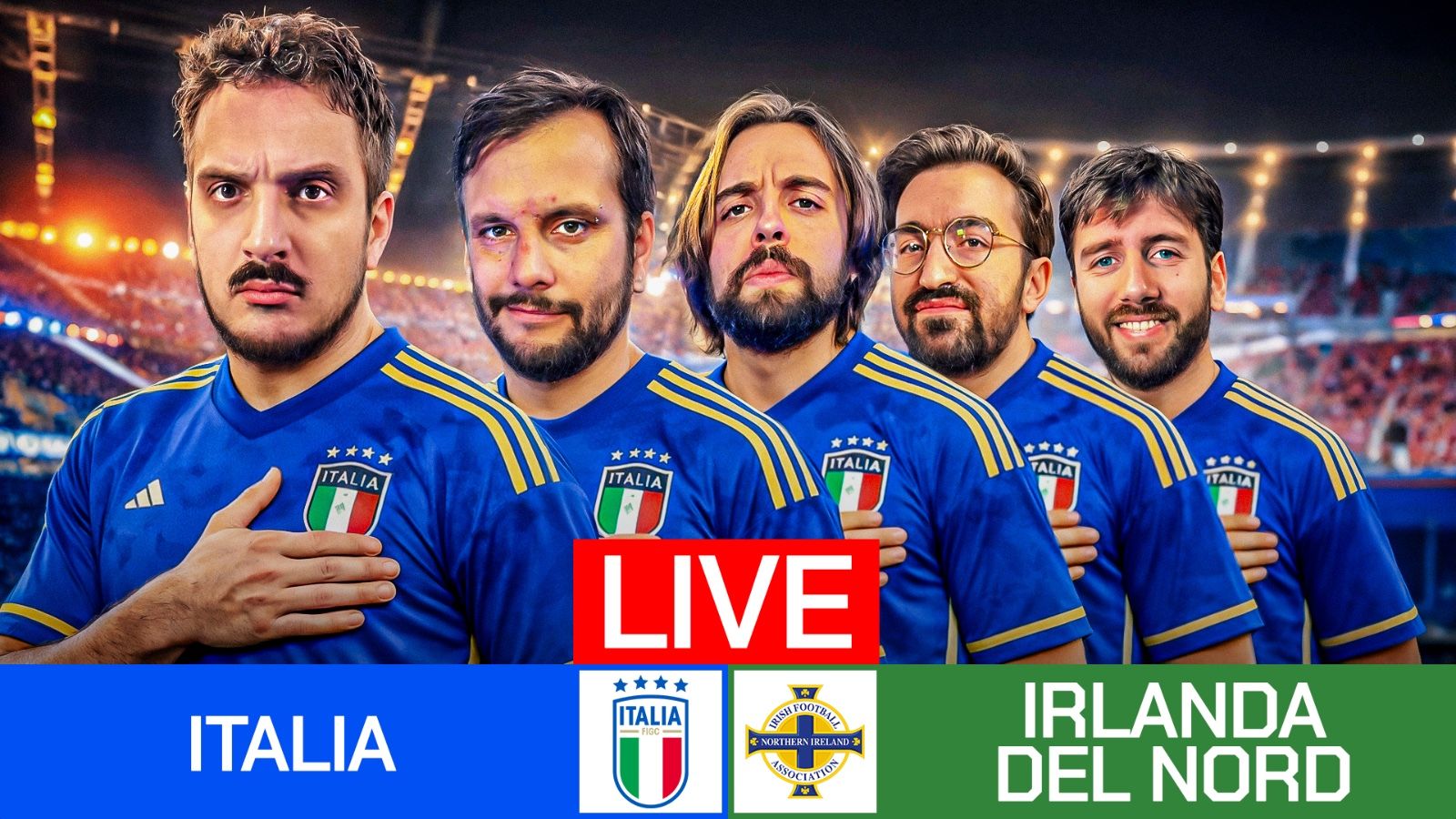 Italia-Irlanda del Nord LIVE su 1vs1, segui il Watch Party su YouTube!