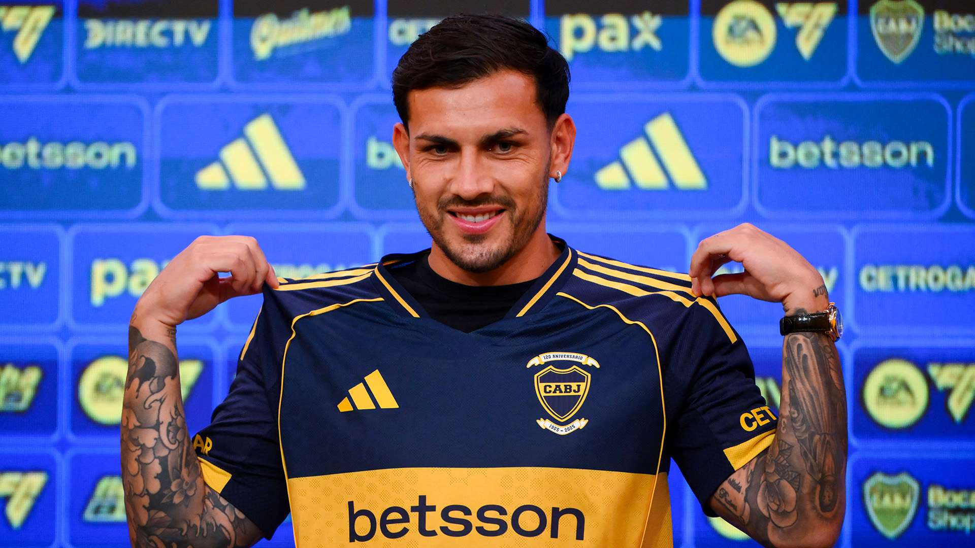 Paredes Boca Juniors presentazione 2026