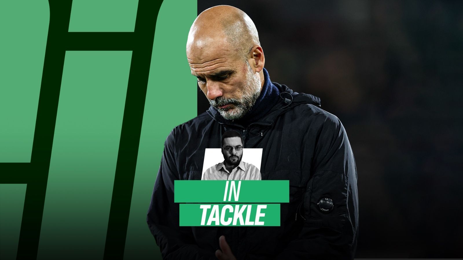 Grafica Calciomercato In Tackle Guardiola triste 2026 16.9