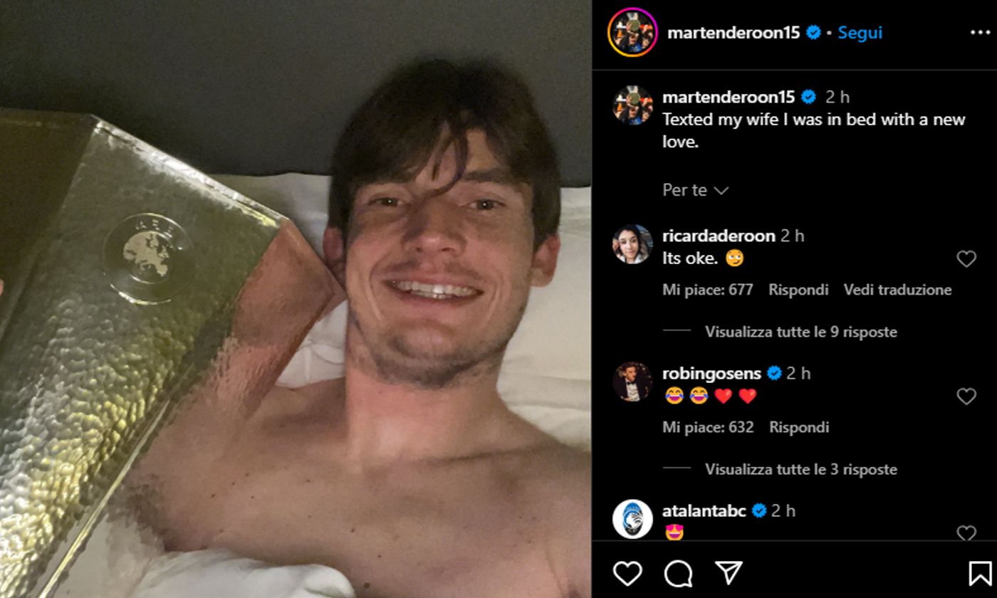 De Roon, botta e risposta con la moglie dopo la vittoria dell'Europa ...
