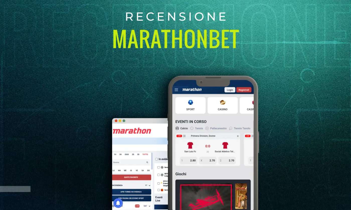 Interfaz de la App Marathonbet