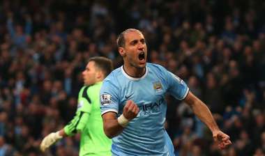 Zabaleta ManCity esulta