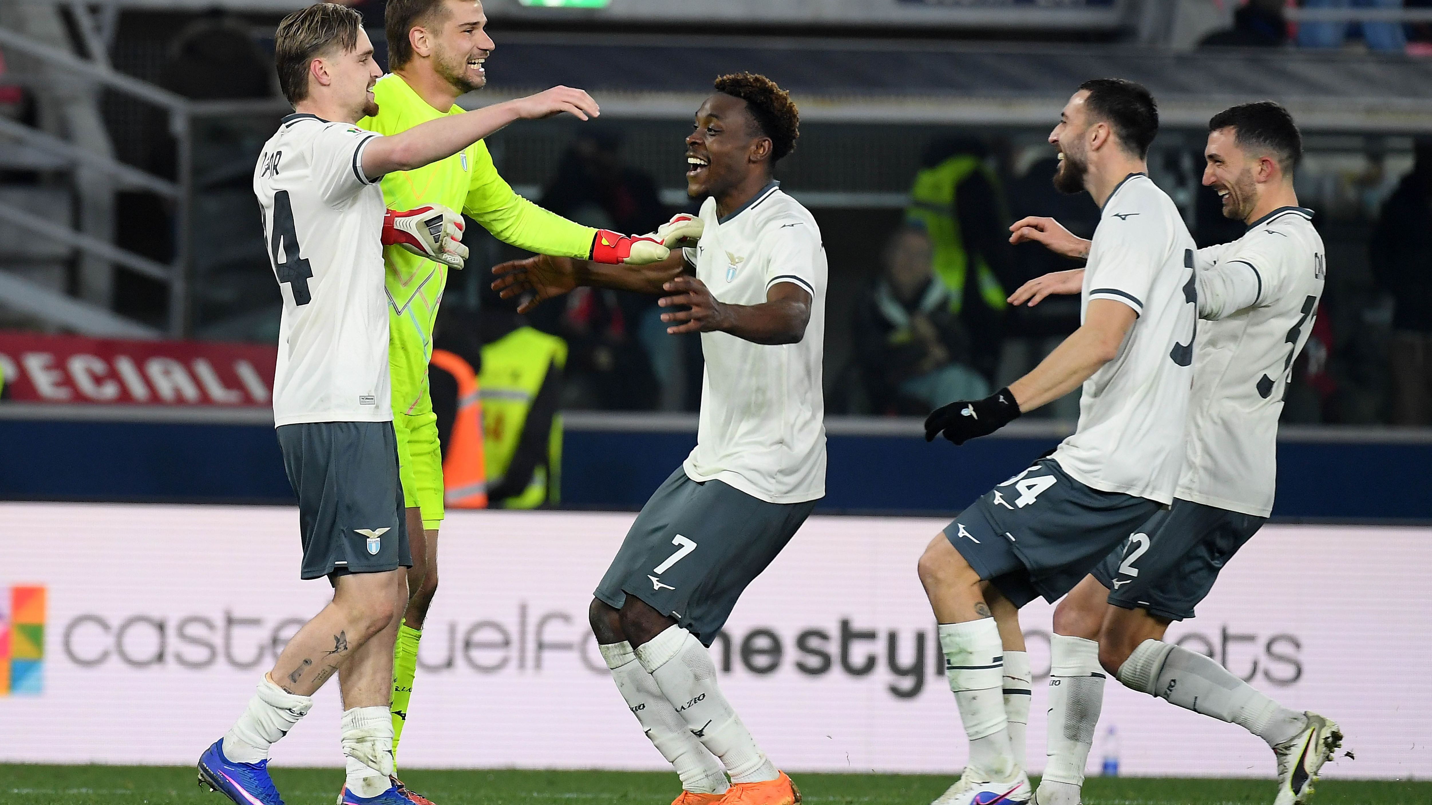 Bologna-Lazio 1-1 (2-5 dcr): il tabellino