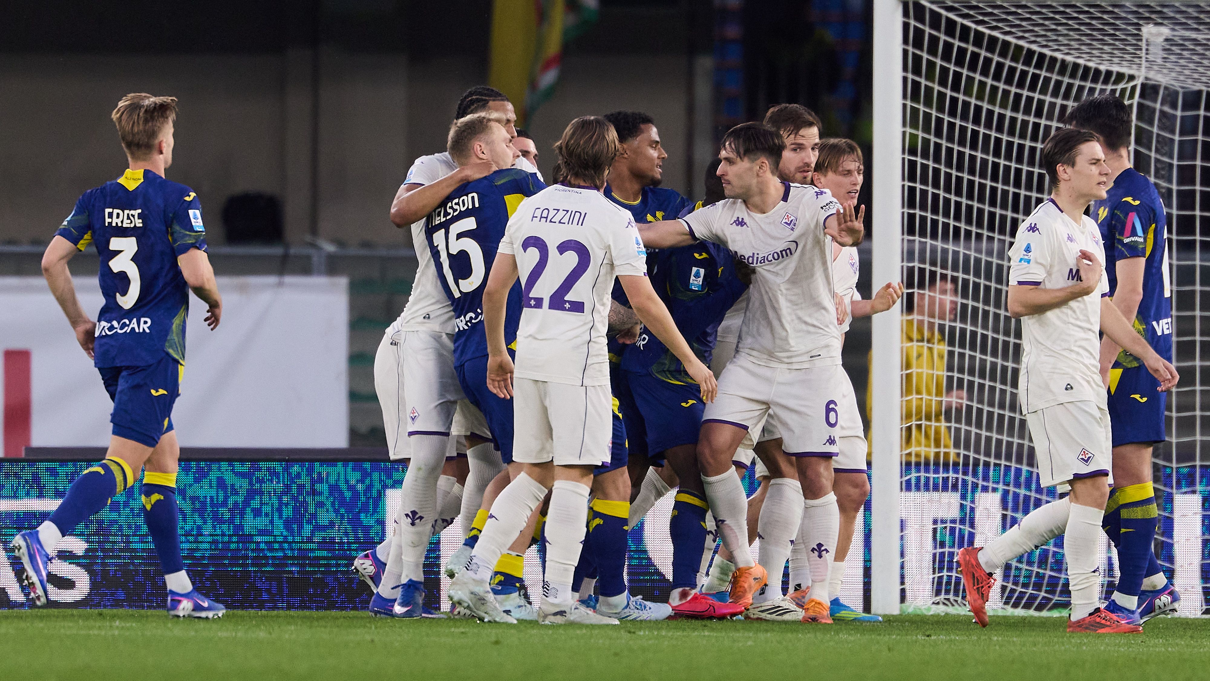 Verona-Fiorentina MOVIOLA: segna Fagioli e succede di tutto, proteste ed espulsioni