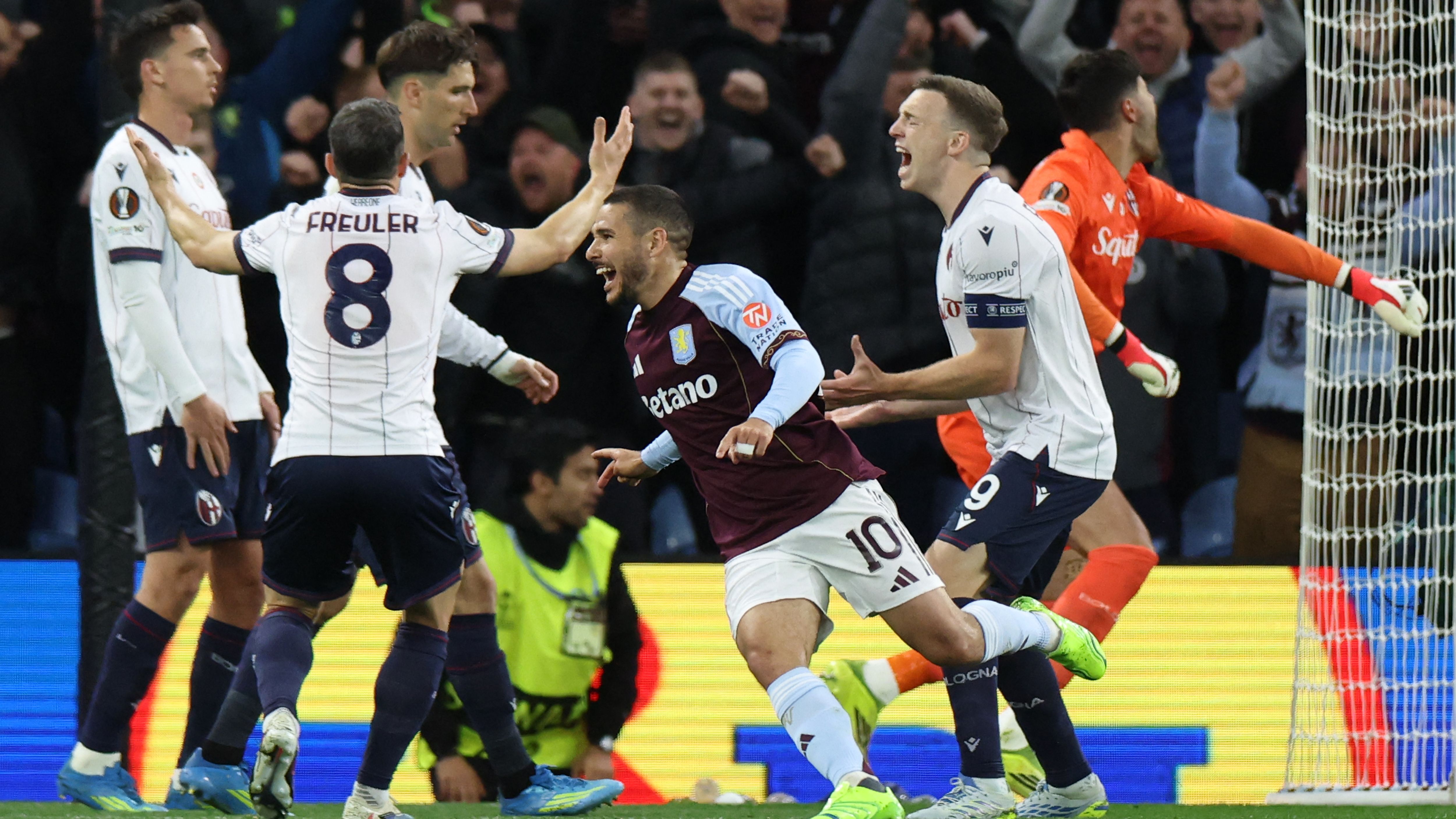 Europa League, Aston Villa-Bologna LIVE 2-0: la sblocca Watkins, Ravaglia para un rigore a Rogers, raddoppia Buendia